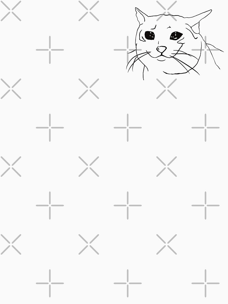 Smiling Crying Cat Meme by MaddysArts