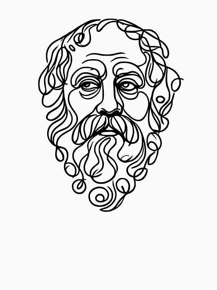 Minimalist Socrates by serendipitouspicks