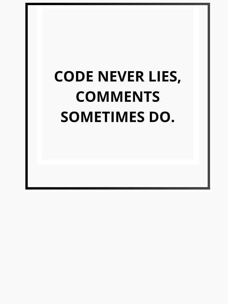 code never lies funny programmer by Goldenhourtees