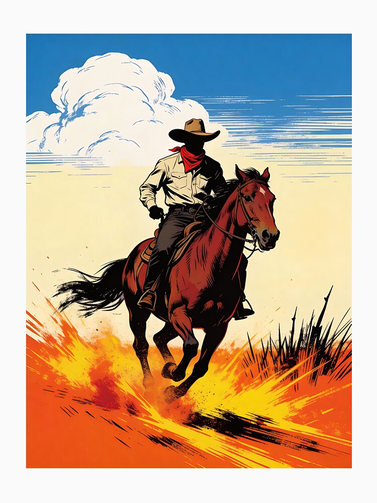 T-Shirt Outlaw Cowboy Rider – Western Freedom by Eternal Kingdom Store