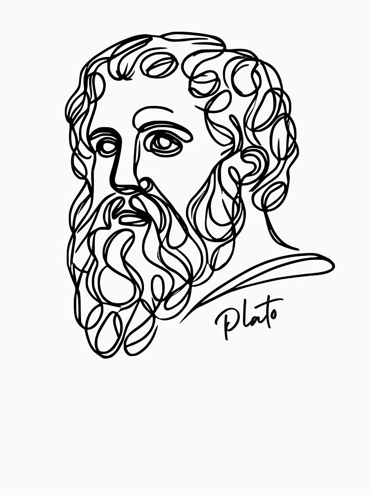 Minimalist Plato (with name) by serendipitouspicks