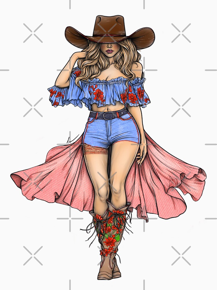 Cowgirl, cartoon by IsTamaraHome
