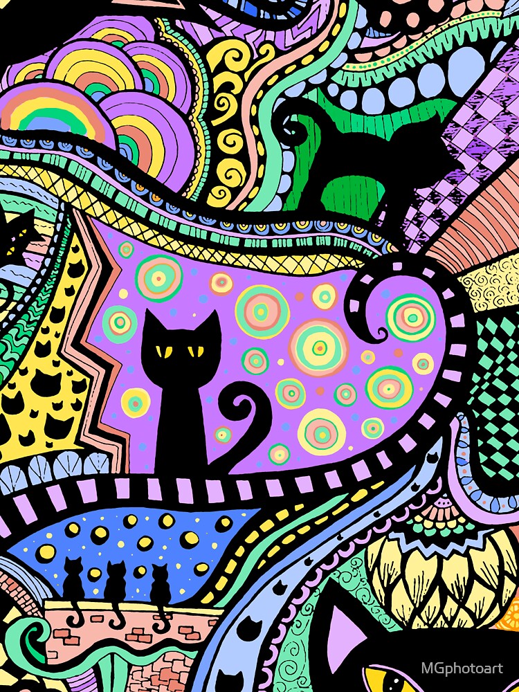 BLACK CAT IN THE CITY by MGphotoart