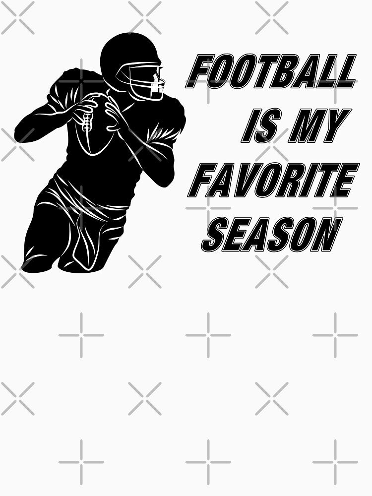 Football Is My Favorite Season Word and Football Player by Vasabi88