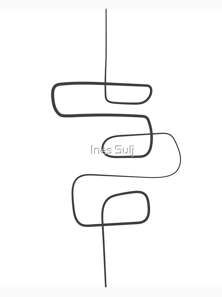 Minimalist Abstract Line Art 03-02 by PAPER MOON art & design