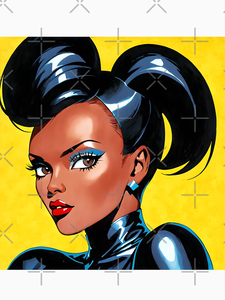 Retro 70s, Pop Art,  Portraits,  Yellow by Prints and Lifestyle