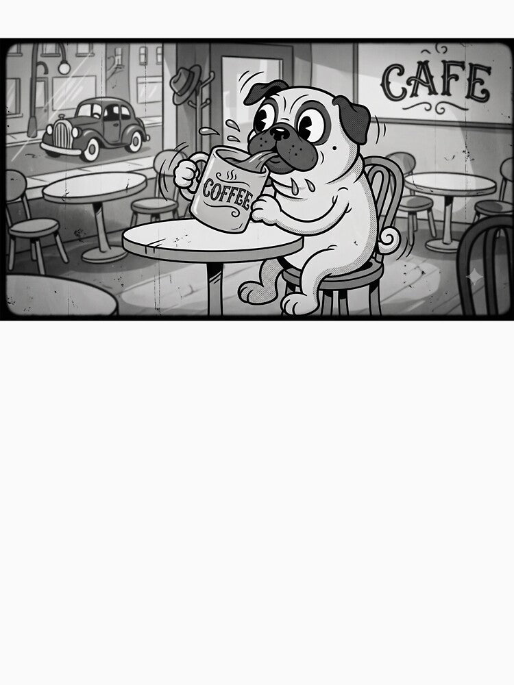 Pugs love coffee. by krzysztofzacm