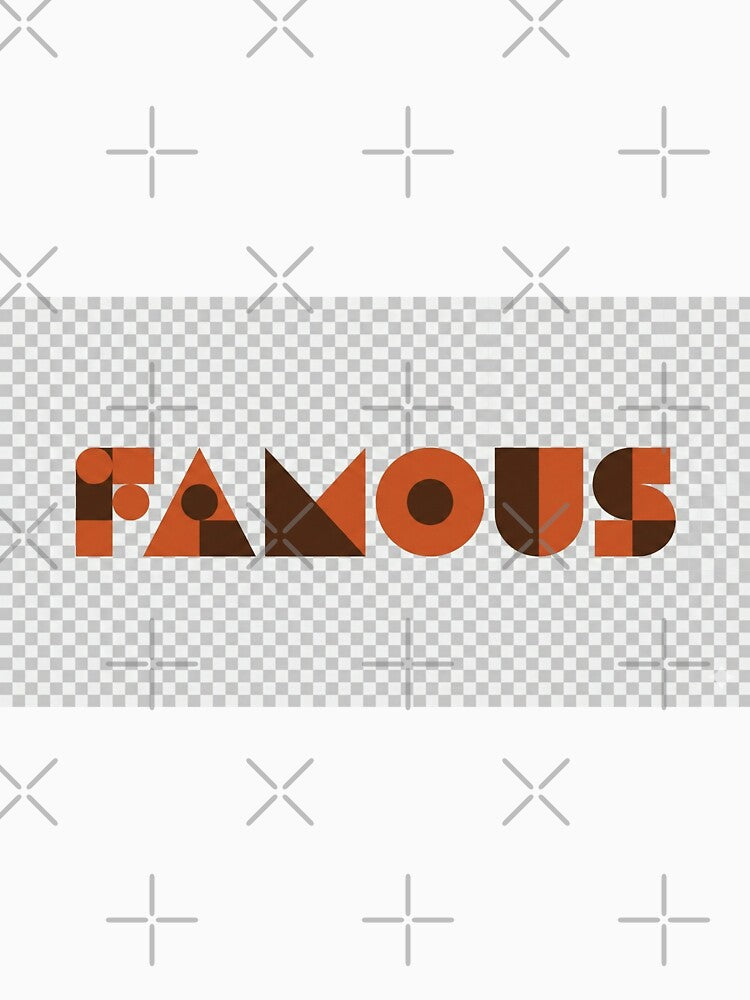 Retro "FAMOUS" Typography Vector by mbmstores