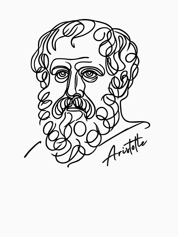 Minimalist Aristotle (with name) by serendipitouspicks