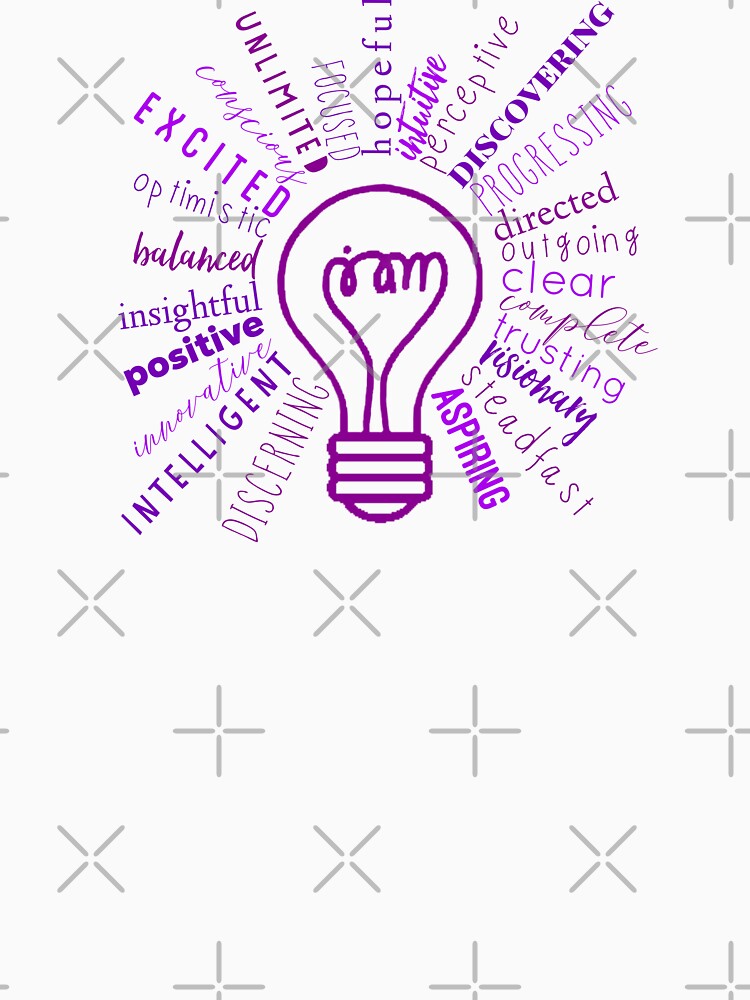 Third Eye Positive Affirmations Lightbulb by @ne Affirmation Healing