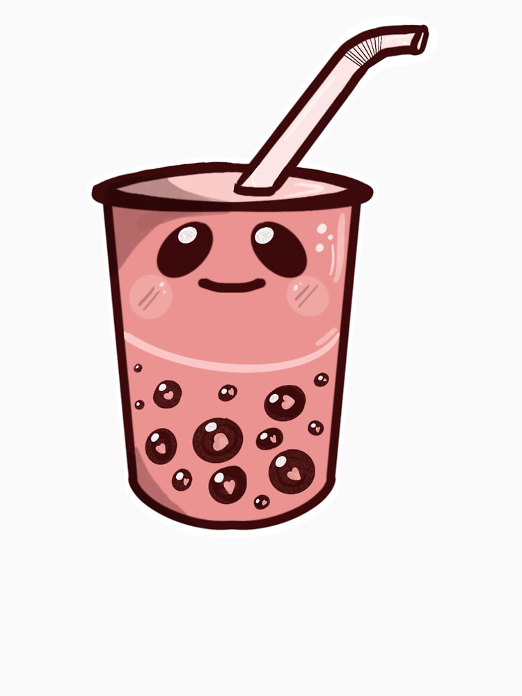 Cute Pink Boba Bubble Tea Sticker by artiistsama