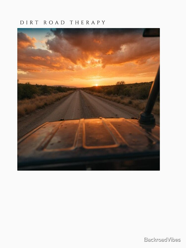 Dirt Road Therapy (white) by BackroadVibes