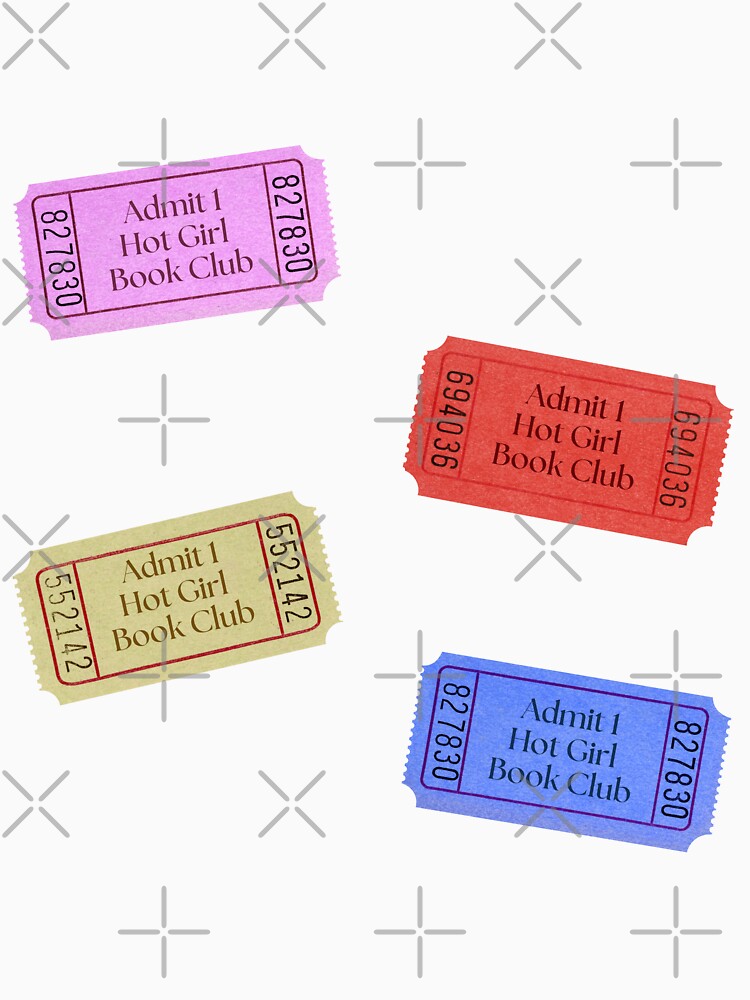 Tickets to Hot Girl Book Club Sticker Pack Booktok Fantasy Romance Reading by Honey Designs