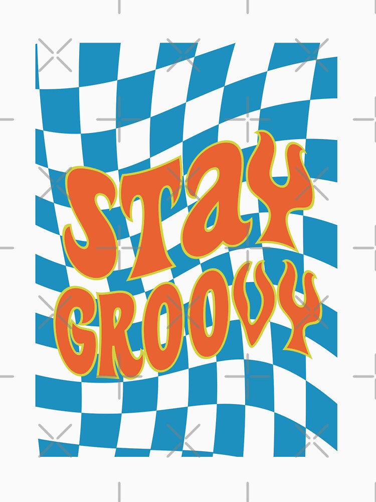 Stay Groovy 70s Themed Print by Jess Designs