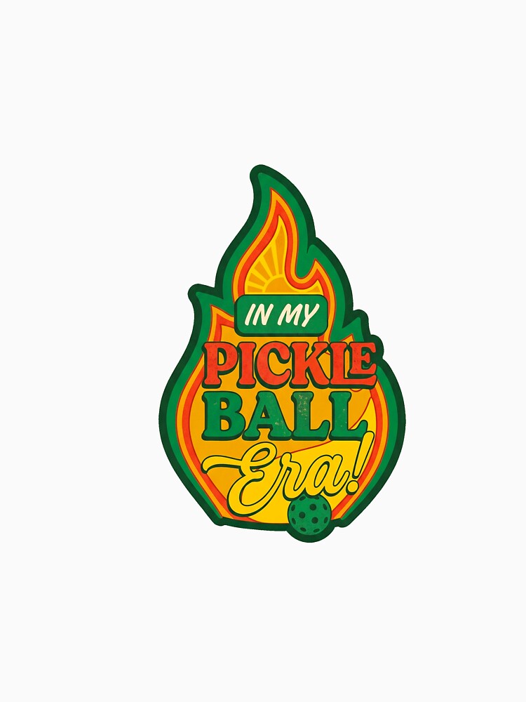 In My Pickleball Era Retro Quote Badge by randaper
