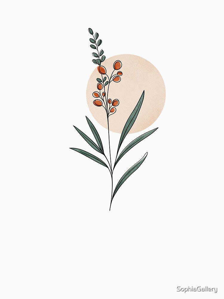 In My Healing Era Botanical Sticker by SophiaGallery