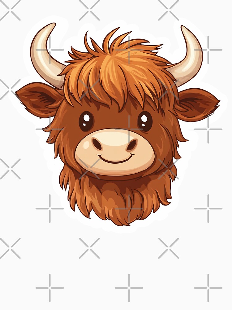 Highland cow by Line Designs By Duck