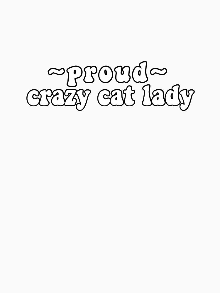 Proud Crazy Cat Lady Cat Lover Sticker by Preppy Positivity