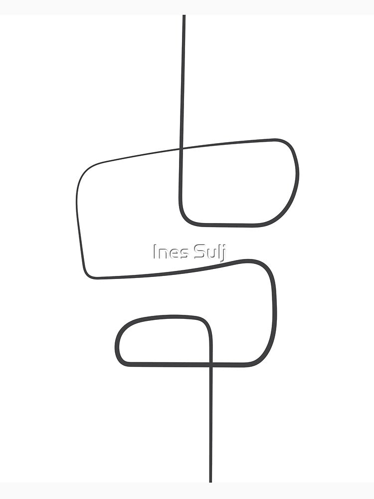 Minimalist Abstract Line Art 04-02 by PAPER MOON art & design