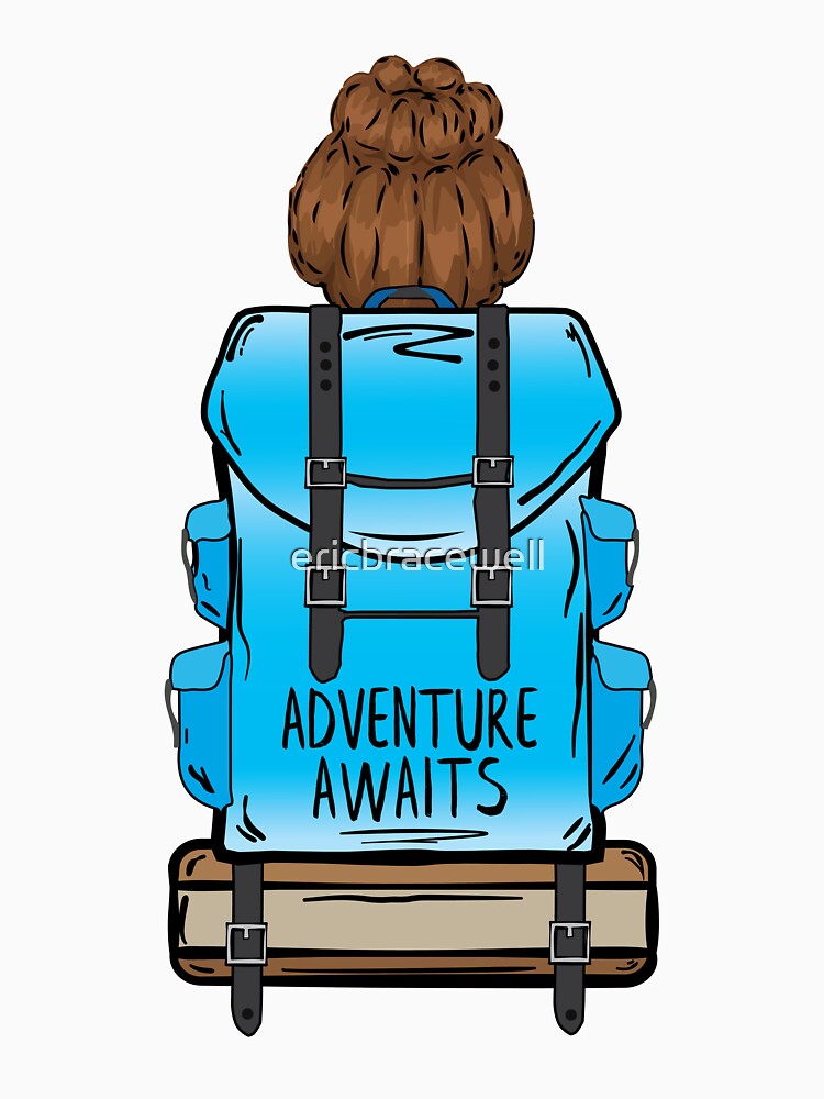 Adventure Awaits Backpack Hiker by ericbracewell