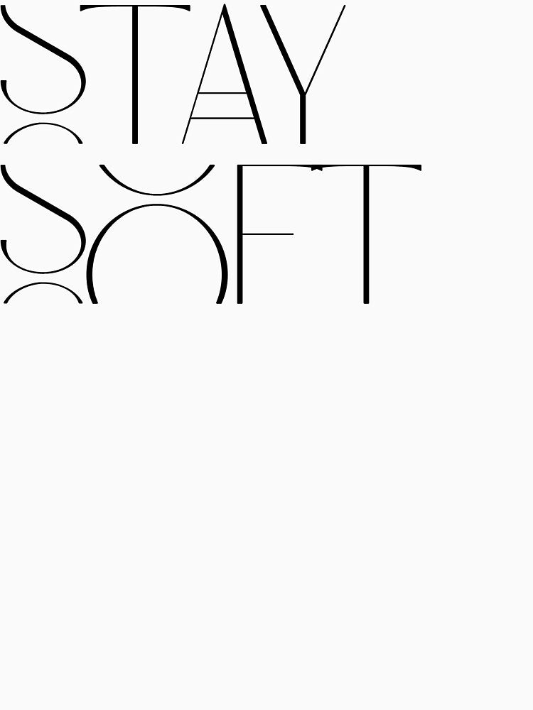 Stay Soft – Gentle Reminder Aesthetic Tee by INK AND AURA