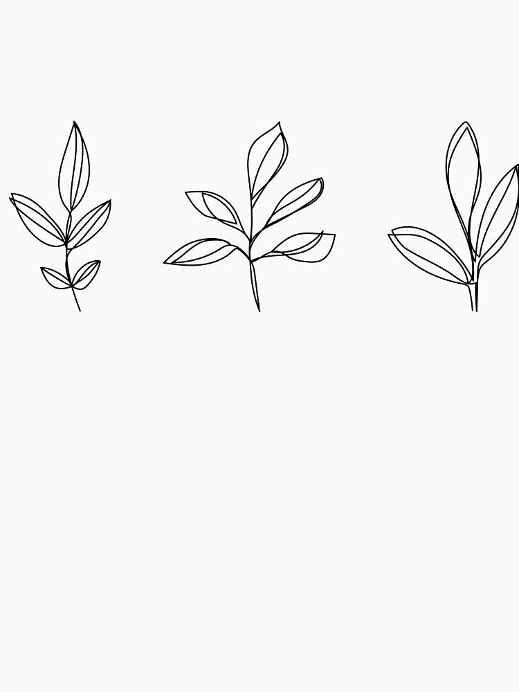 Leaf Line Art by Maeve-Design