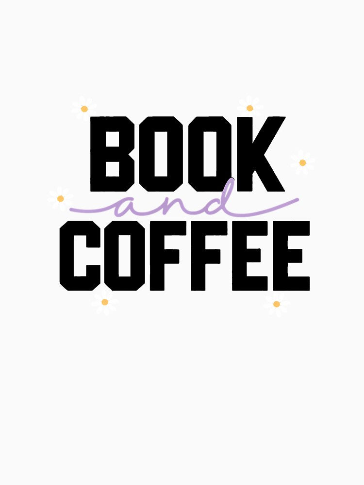 Books Coffee and Daisies Cute Reading Design by Morris394