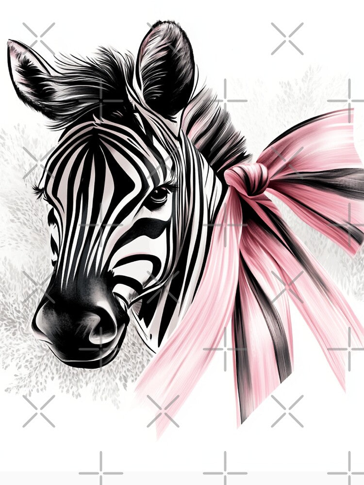 Zebra with coquette bow by Gadet100