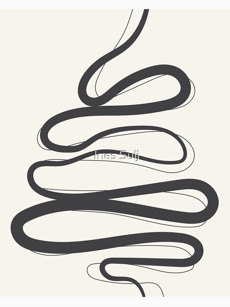 Minimalist Abstract Line Art 08-01 by PAPER MOON art & design