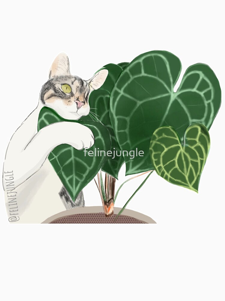 Cat and Plants can be Best Friends by felinejungle