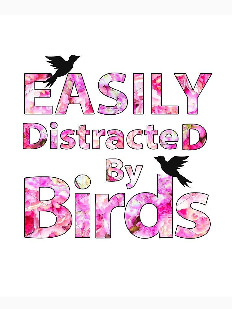 Easily Distracted By Birds, Bird Shirt, Bird Watching Gift, Bird Lover Gift, by VEGA_DESIGNS