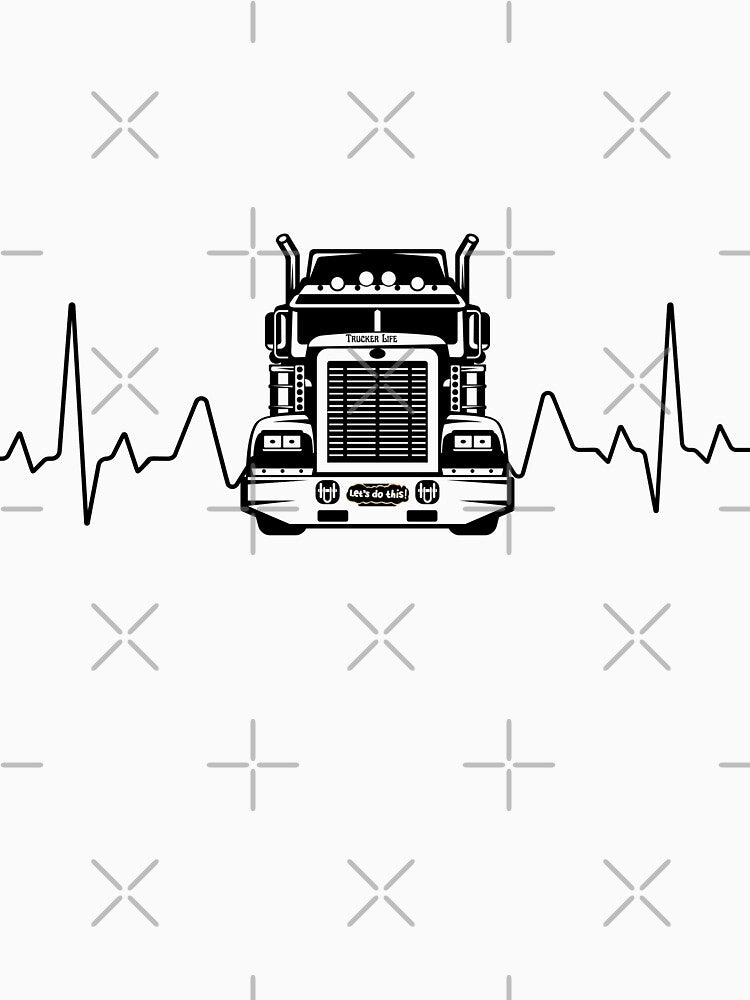 Trucker Pulse Heartbeat by DesignbyOkoto