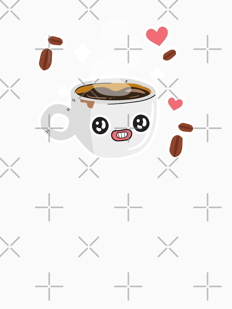 Cute Kawaii Wired Coffee Face by KawaiiStickers-
