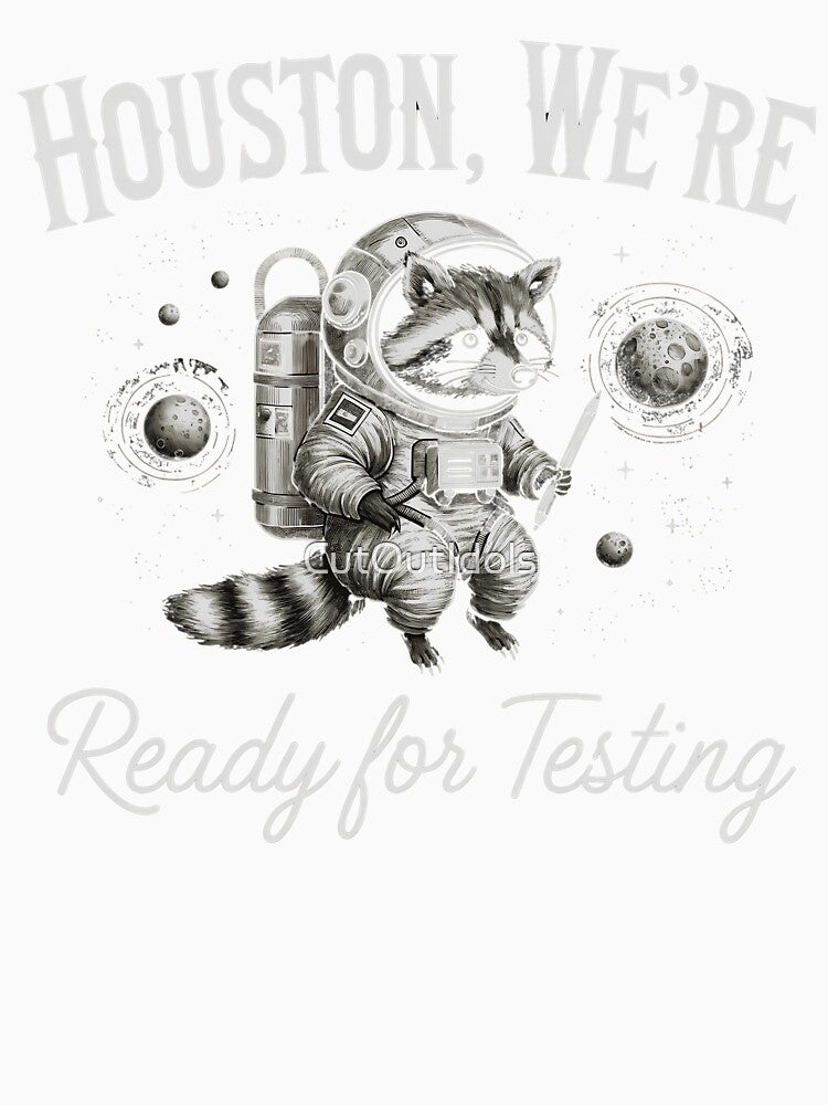 State Testing Teacher Life Funny Racoon Teacher Test Day by CutOutIdols