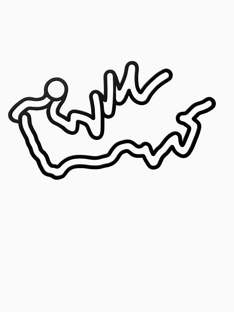 Abstract Fluid Line Art Monogram by Dictum1