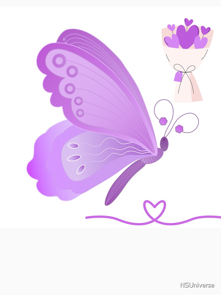 Lavender Wings & Hearts by NSUniverse