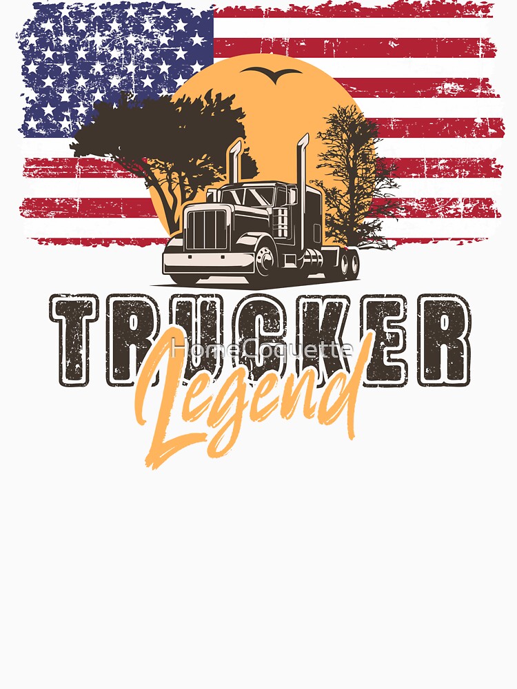 USA Husband dad trucker  legend by HomeCoquette