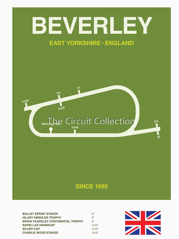 Minimalist Beverley Horse Racing Line Print by The Circuit Collection