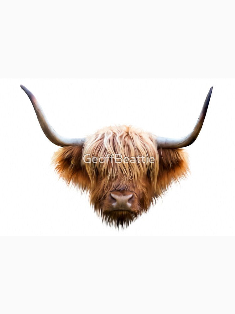 highland cow  abstract cow cattle head by GeoffBeattie