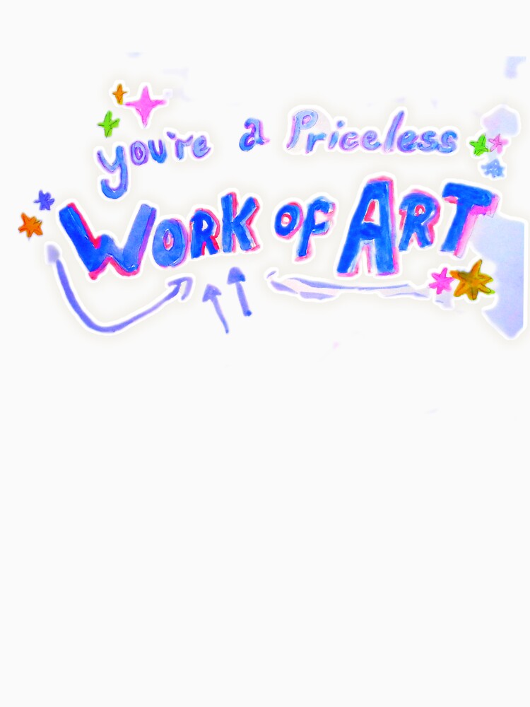 You are a priceless work of Art positive affirmation quote by happiartworks