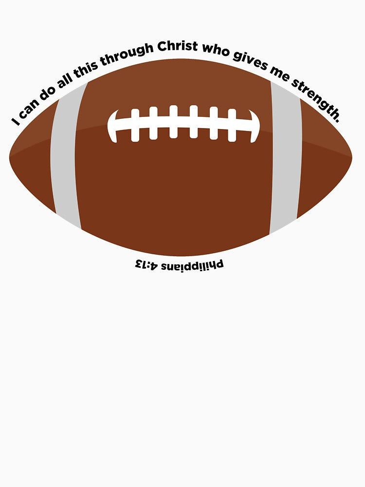 Football Phillipians 4:13 by lainade