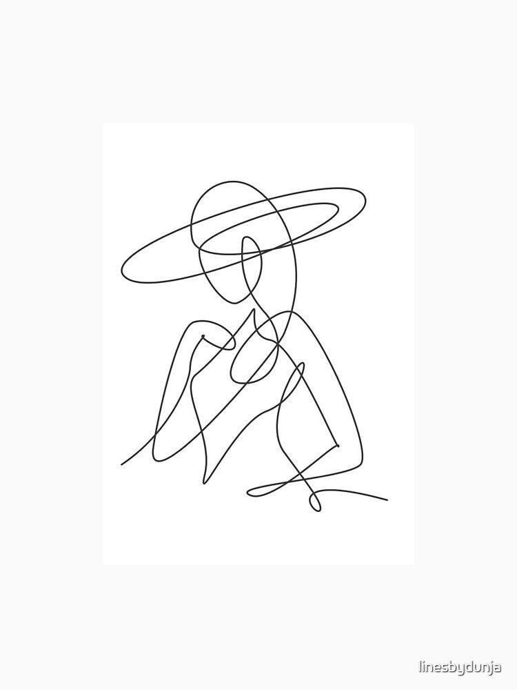 Minimal Line Art Human Figure – Abstract Continuous Line Drawing by linesbydunja