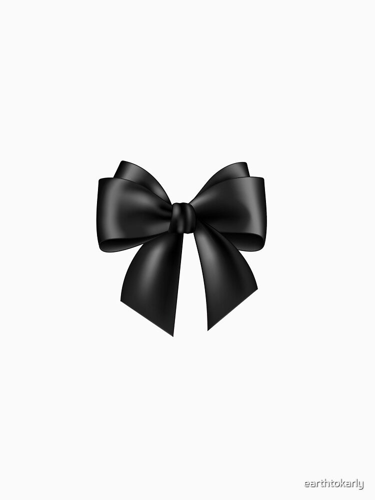 Black Coquette Bow by earthtokarly