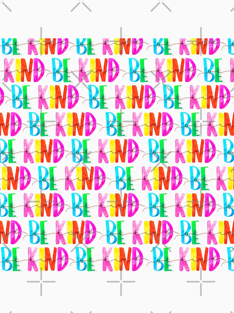 Be Kind Neon Pattern | Be Kind | Cute Pattern by merakiandmind