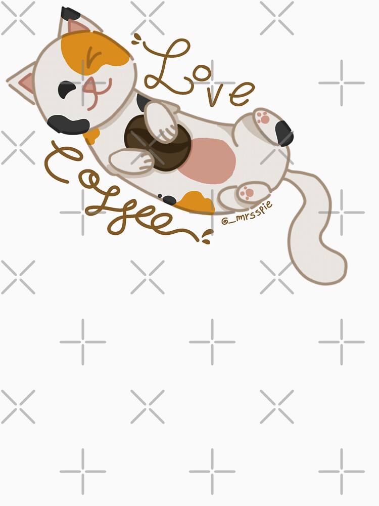 Calico cat love coffee by Spie-arts