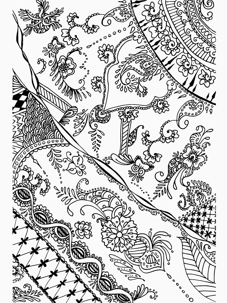 Henna paisley design hand drawn by ladyberndt