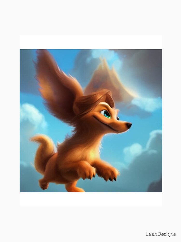 Mystical Dog.  Flying Animals by LeanDesigns