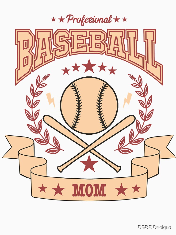 Baseball Mom Gift Matching Family Names Also Available by DSBE Designs