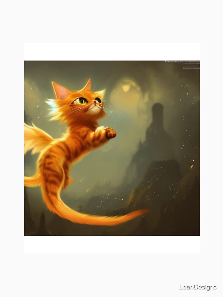 Mystical Cat.  Flying Animals by LeanDesigns