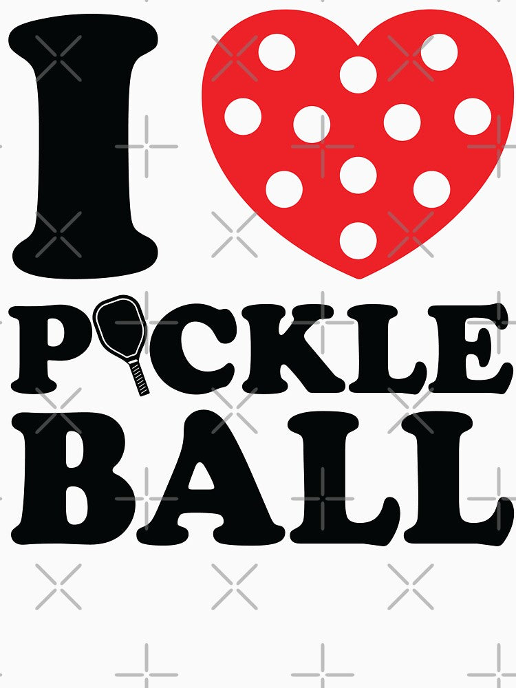 I Love Pickleball T-Shirt, Pickle Ball Player Tee, Pickleball Gif by Ake10
